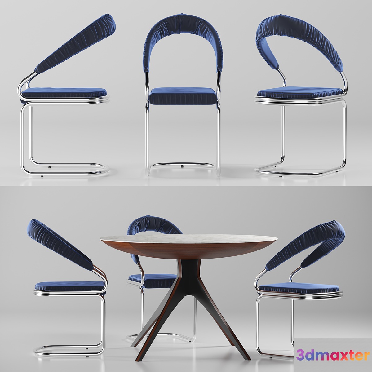 Table and chair with upholstery - No.2