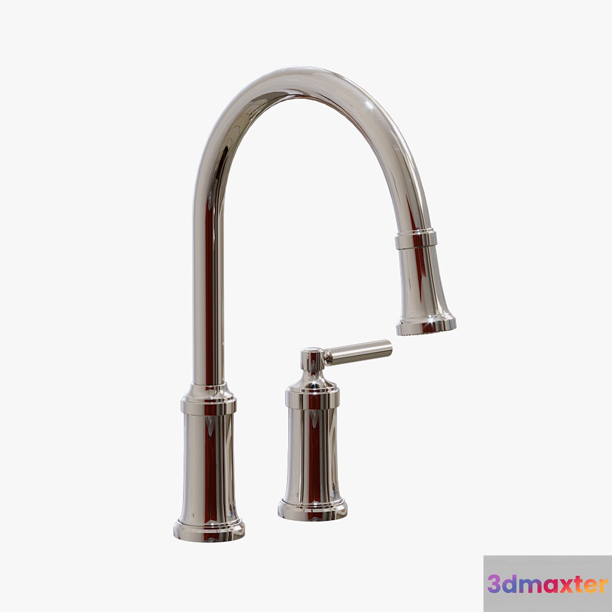 Kallista - Quincy Pull-Down Kitchen Faucet - P25000-00 3D Max