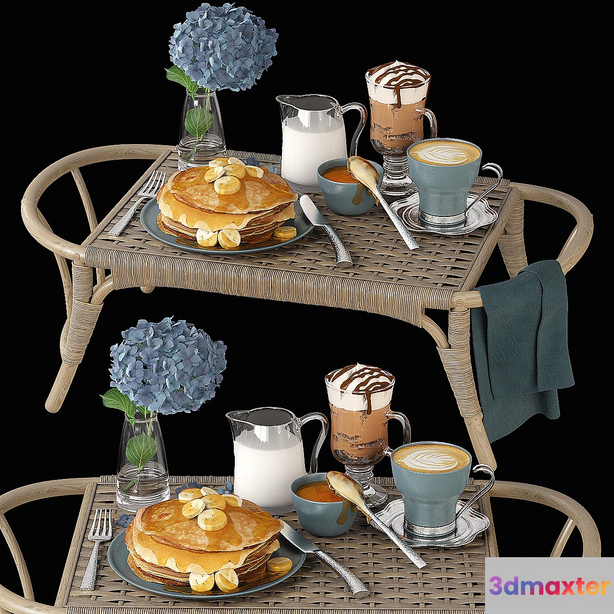 Breakfast 3D Max