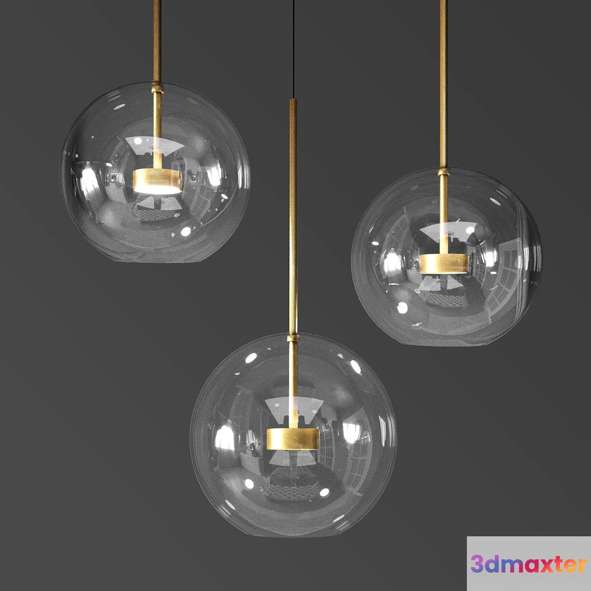 Suspenting lamps giopato & coombes bolle bls mono lamp