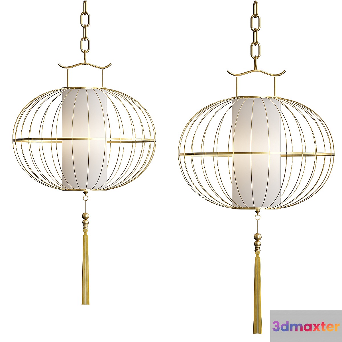 China retro pendant lights 3D Max