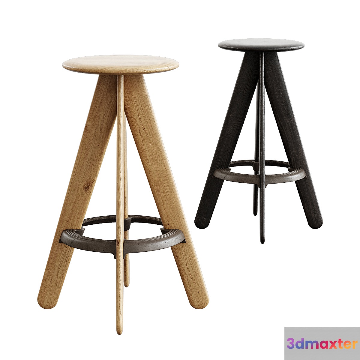 Tom Dixon _ Slab Bar Stool 3D Max