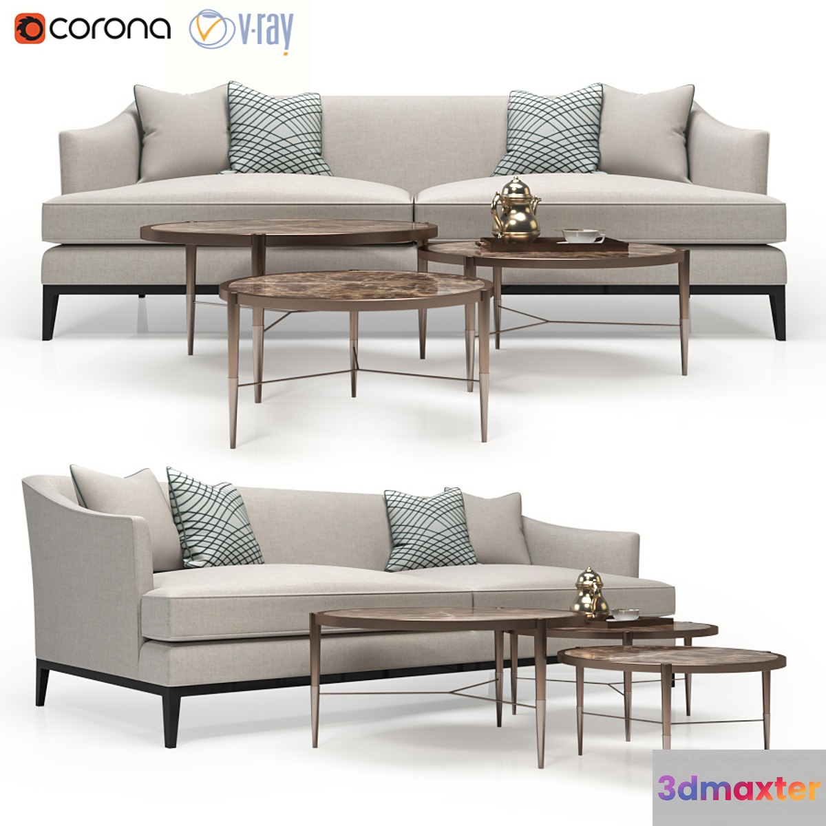 The sofa and chair company Beaumont sofa 3D Max
