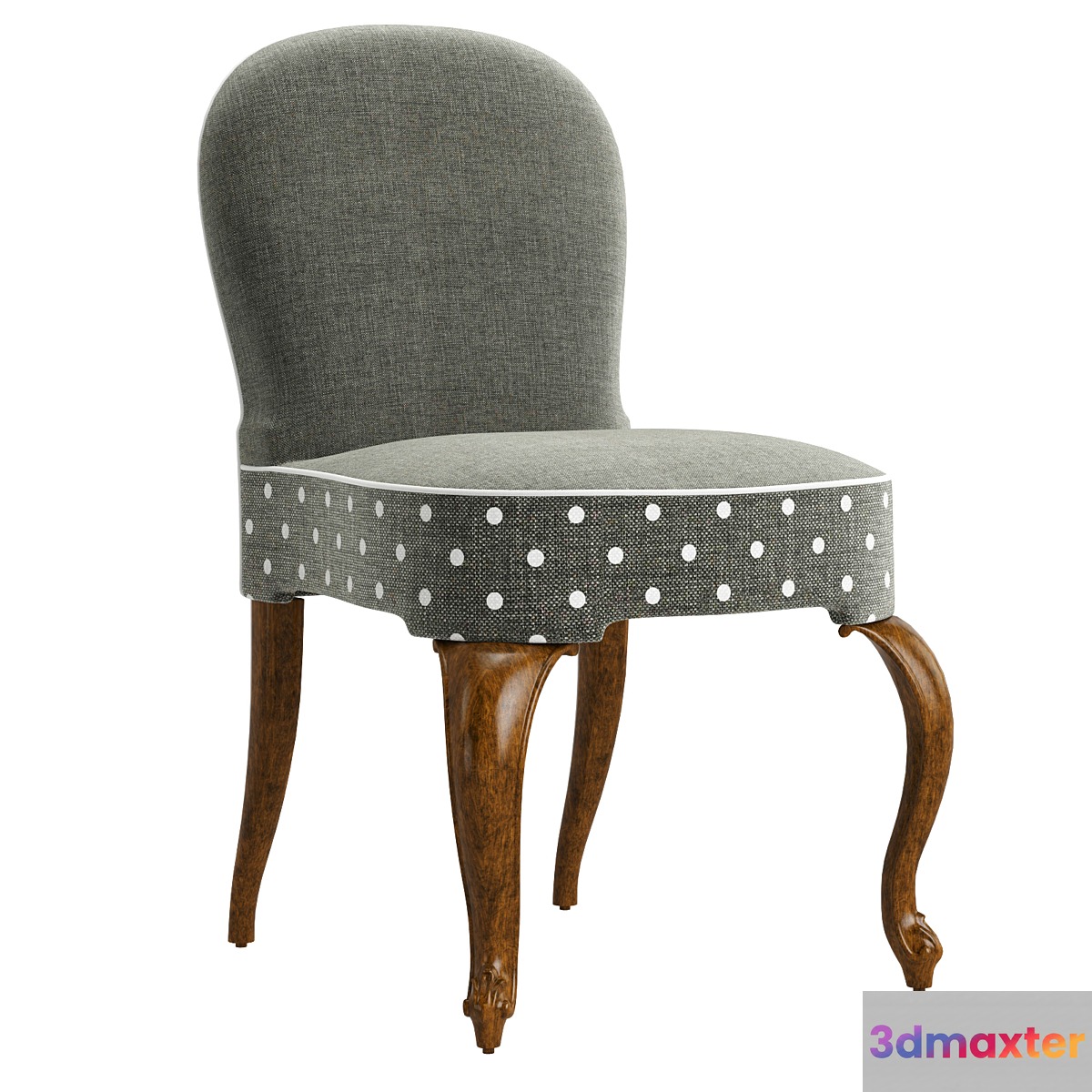 Jonathan Charles Gunby Gray Fruitwood Dining Side Chair 3D Max