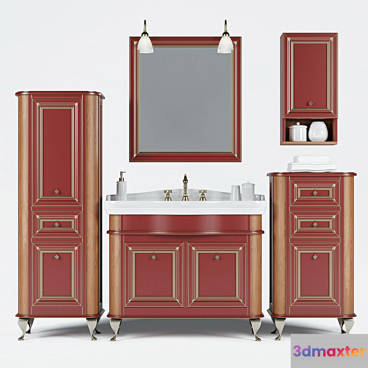 Bathroom furniture Caprigo Vivo 3D Max