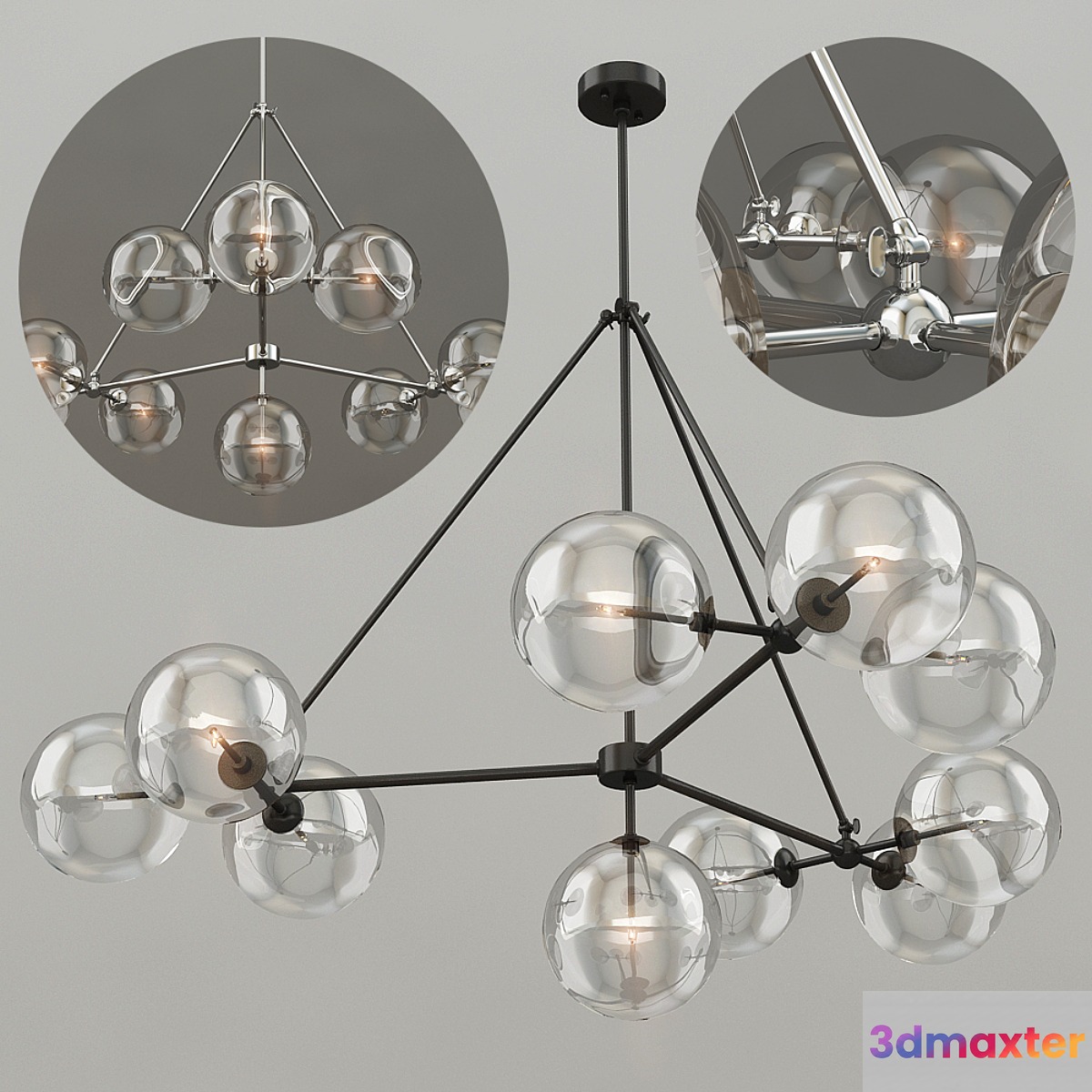 EICHHOLTZ Chandelier Bermude 112073 111826 3D Max