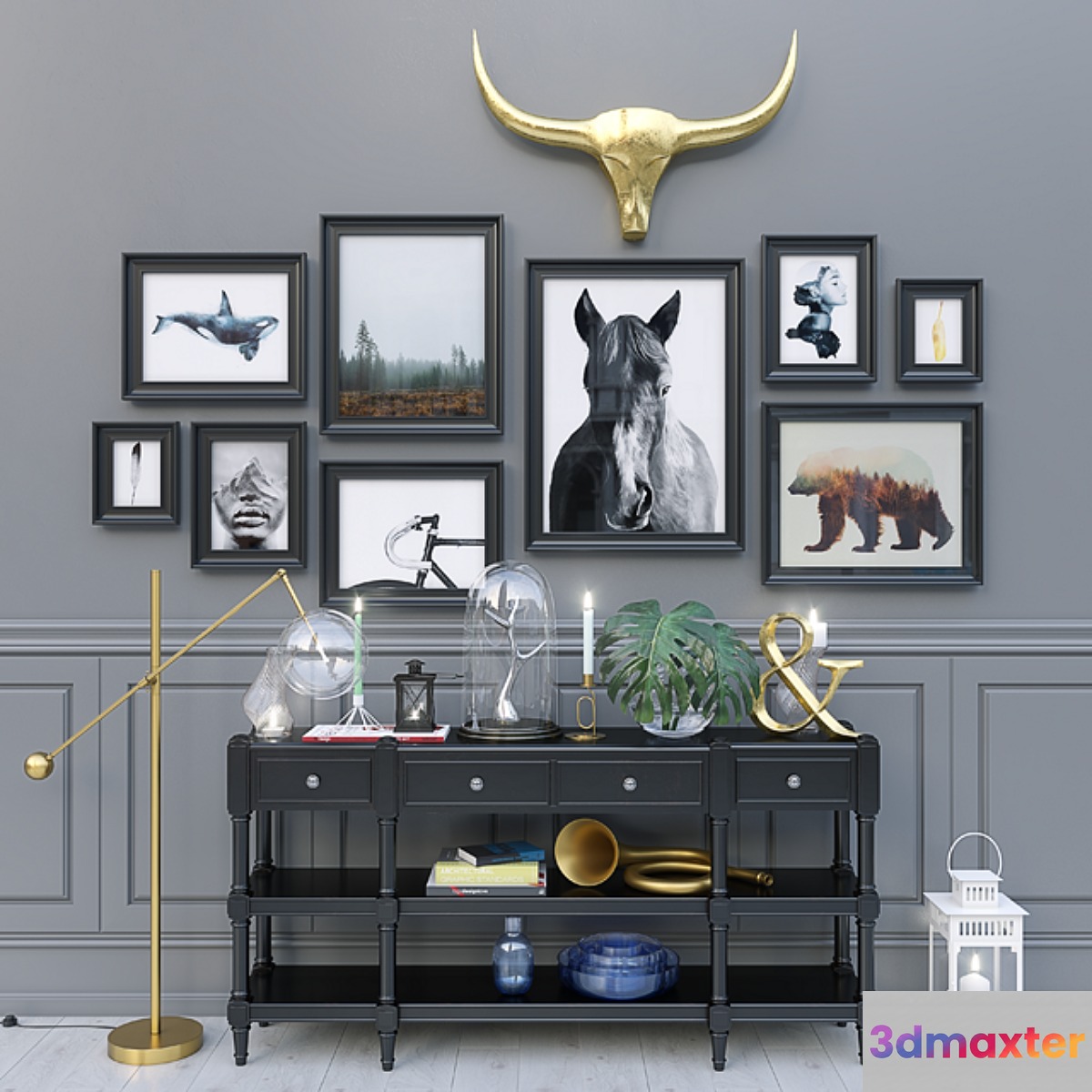 Decorative set 04 3D Max