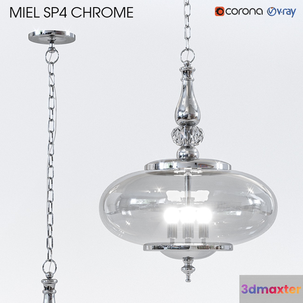 Crystal lux MIEL SP4 CHROME