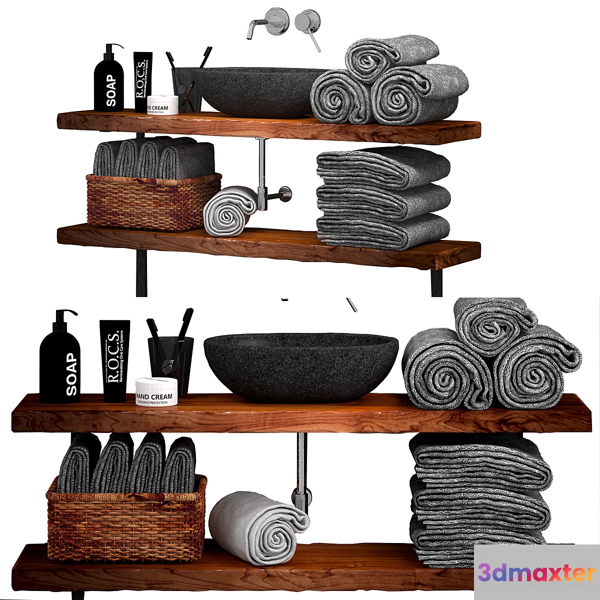 Bathroom set 3D Max