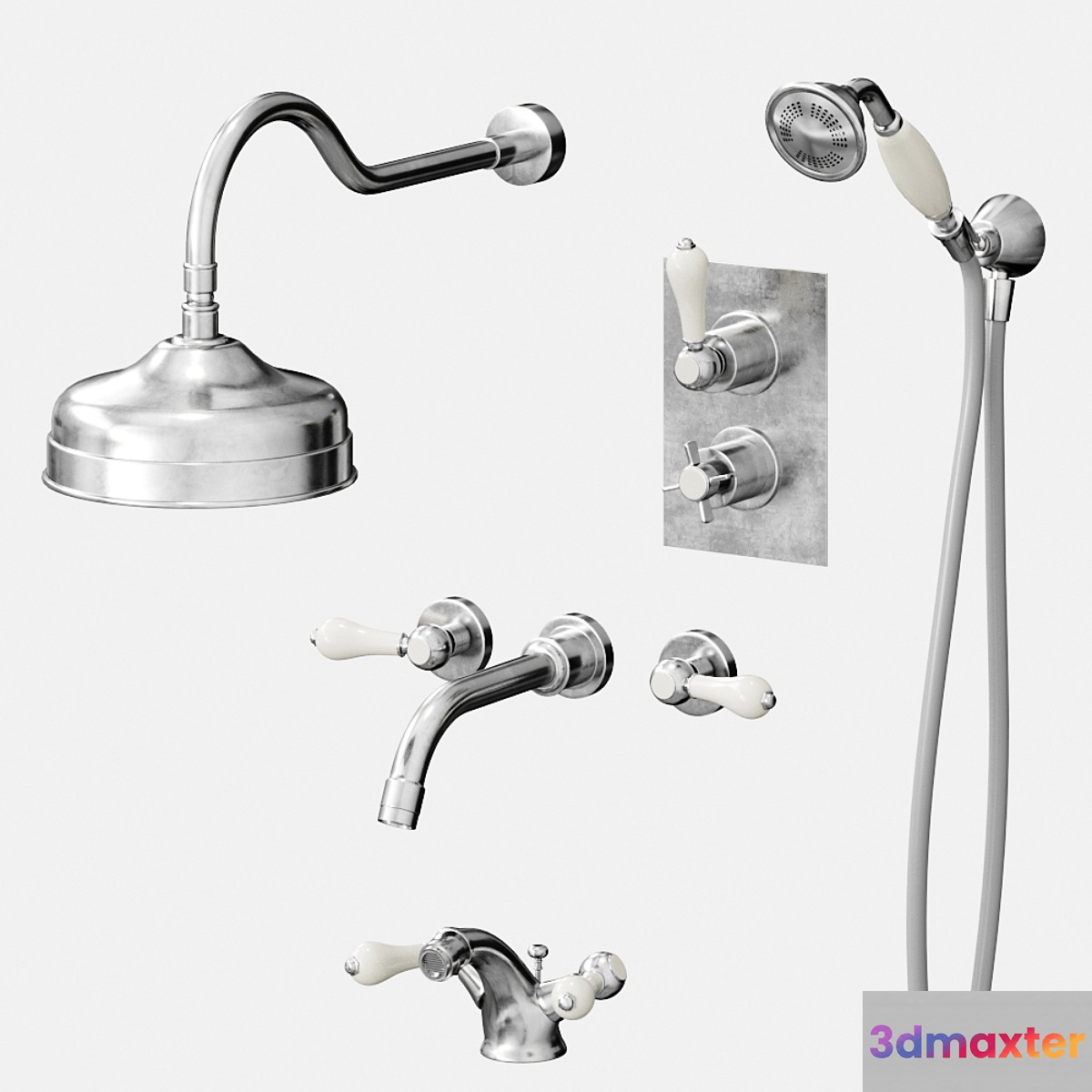 A set of mixers for bathroom and shower Bruma