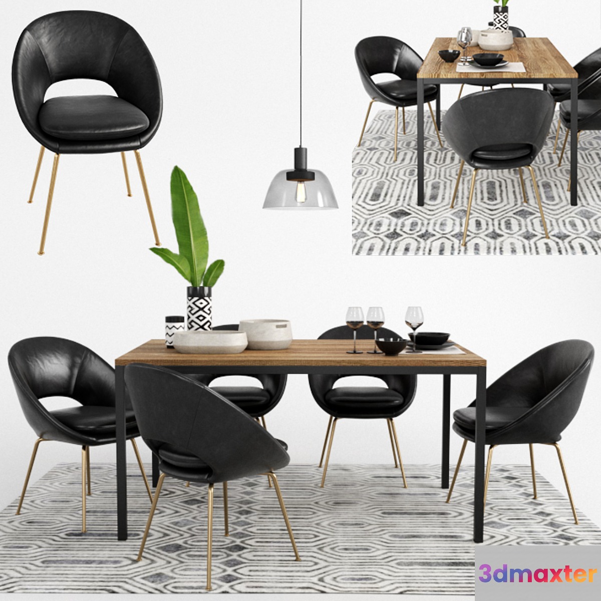 WEST ELM set 8 3D Max