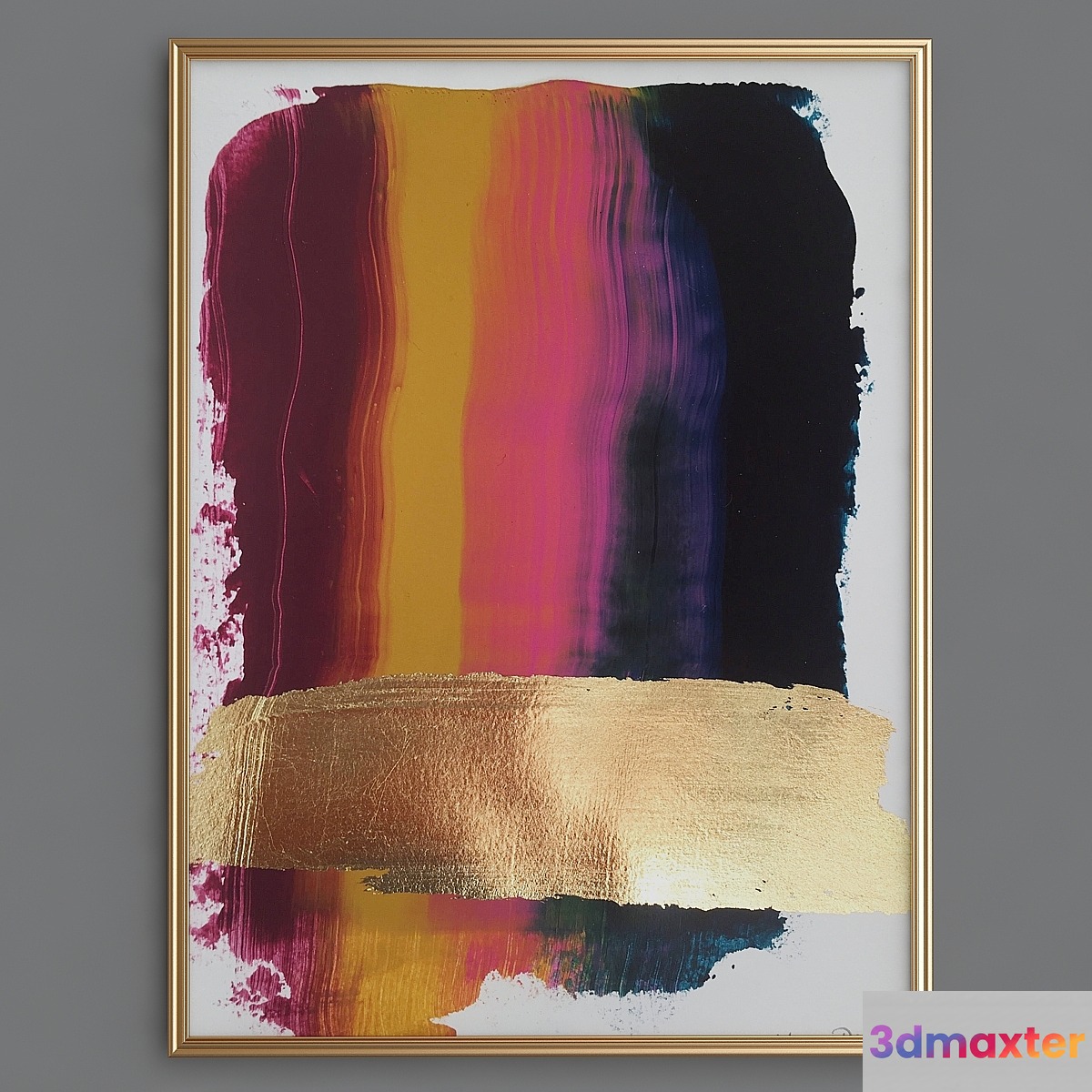 Abstract gold art 3D Max