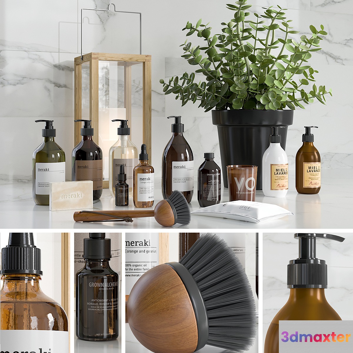 Bathroom accessories 4 3D Max