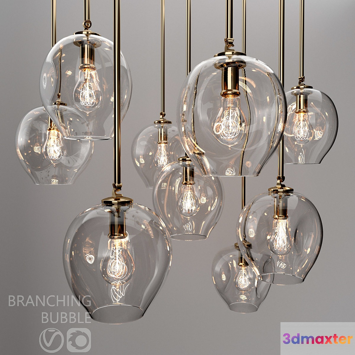 Branching bubble 1 lamp