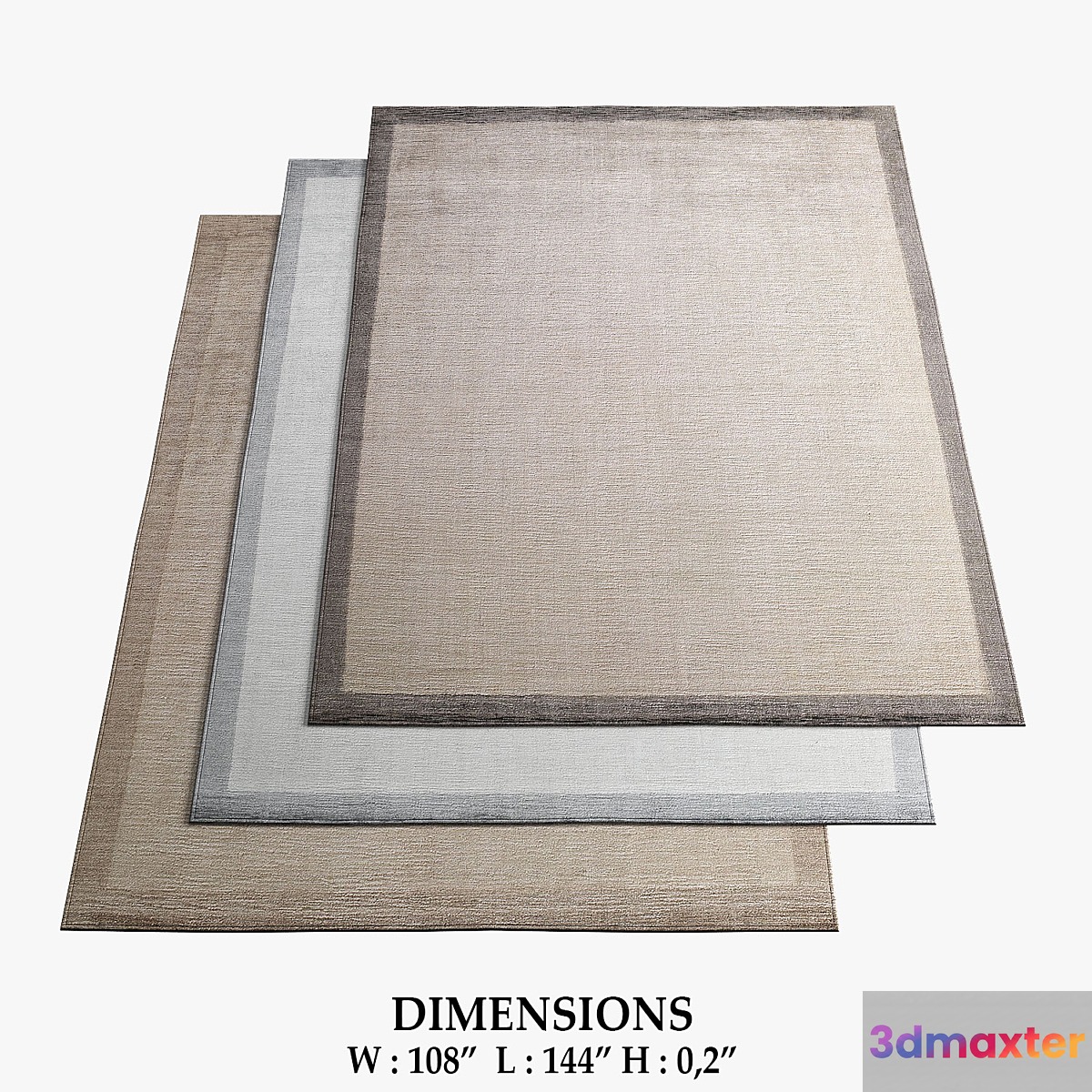 Restoration Hardware Rugs_69 3D Max