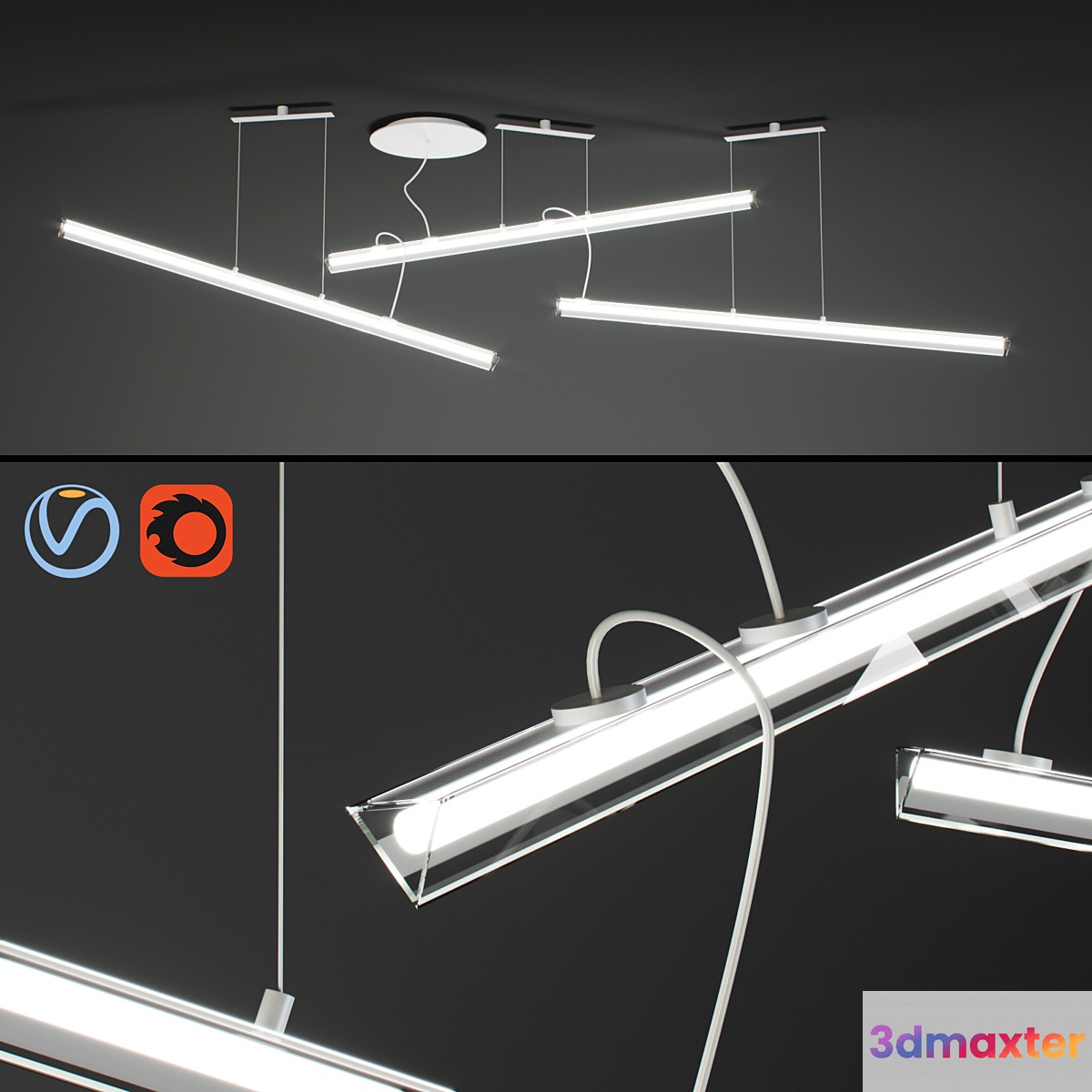 Vibia - Halo Lineal 2341 03 3D Max