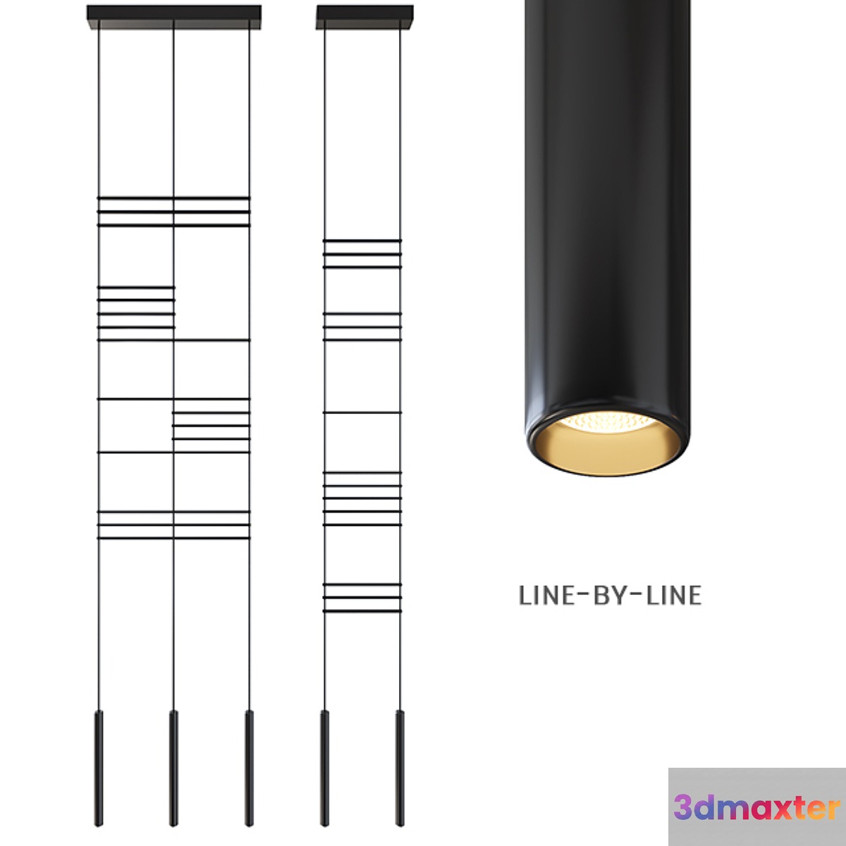 blanc Line-by-line 3D Max