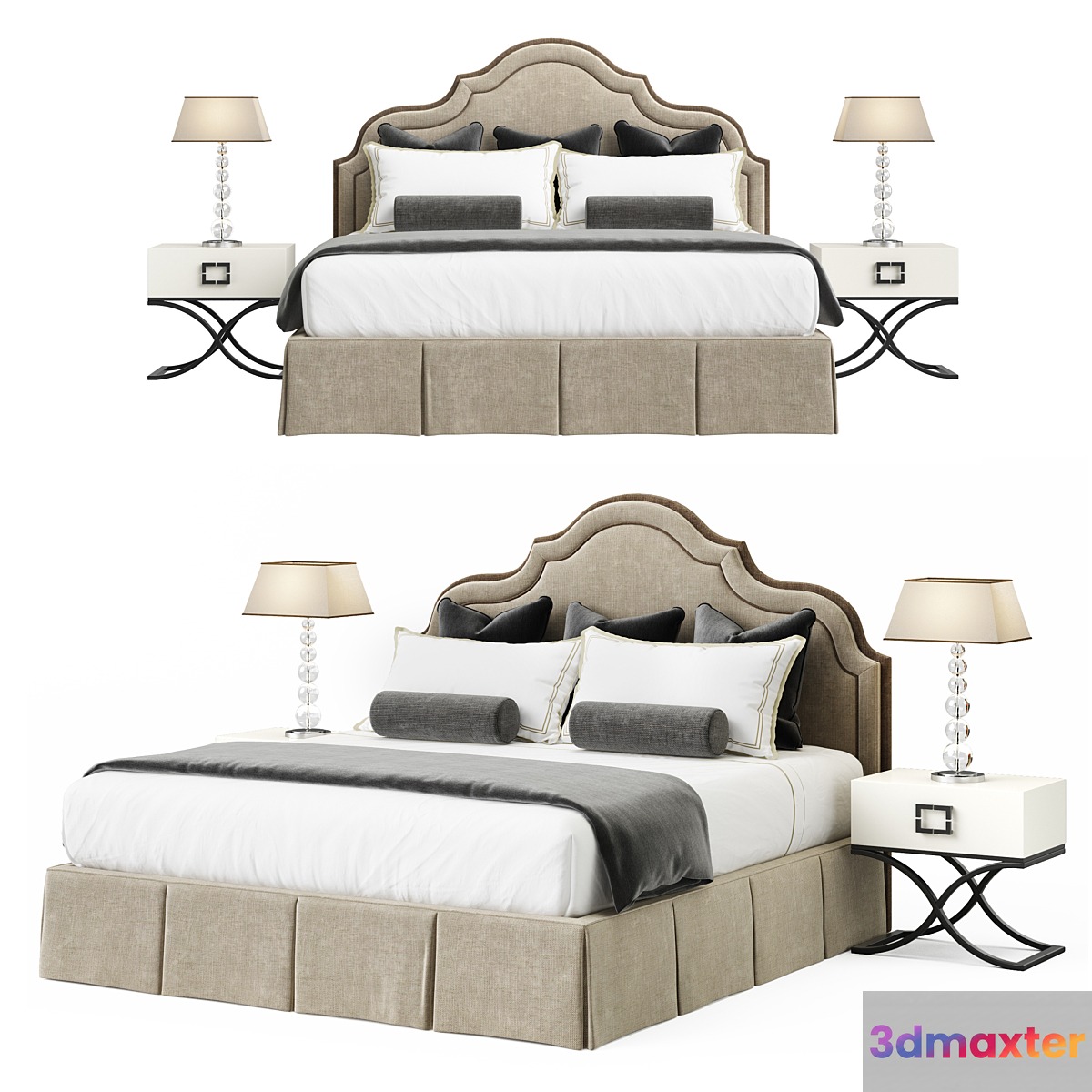 Toscanova Bed Grace 180 3D Max