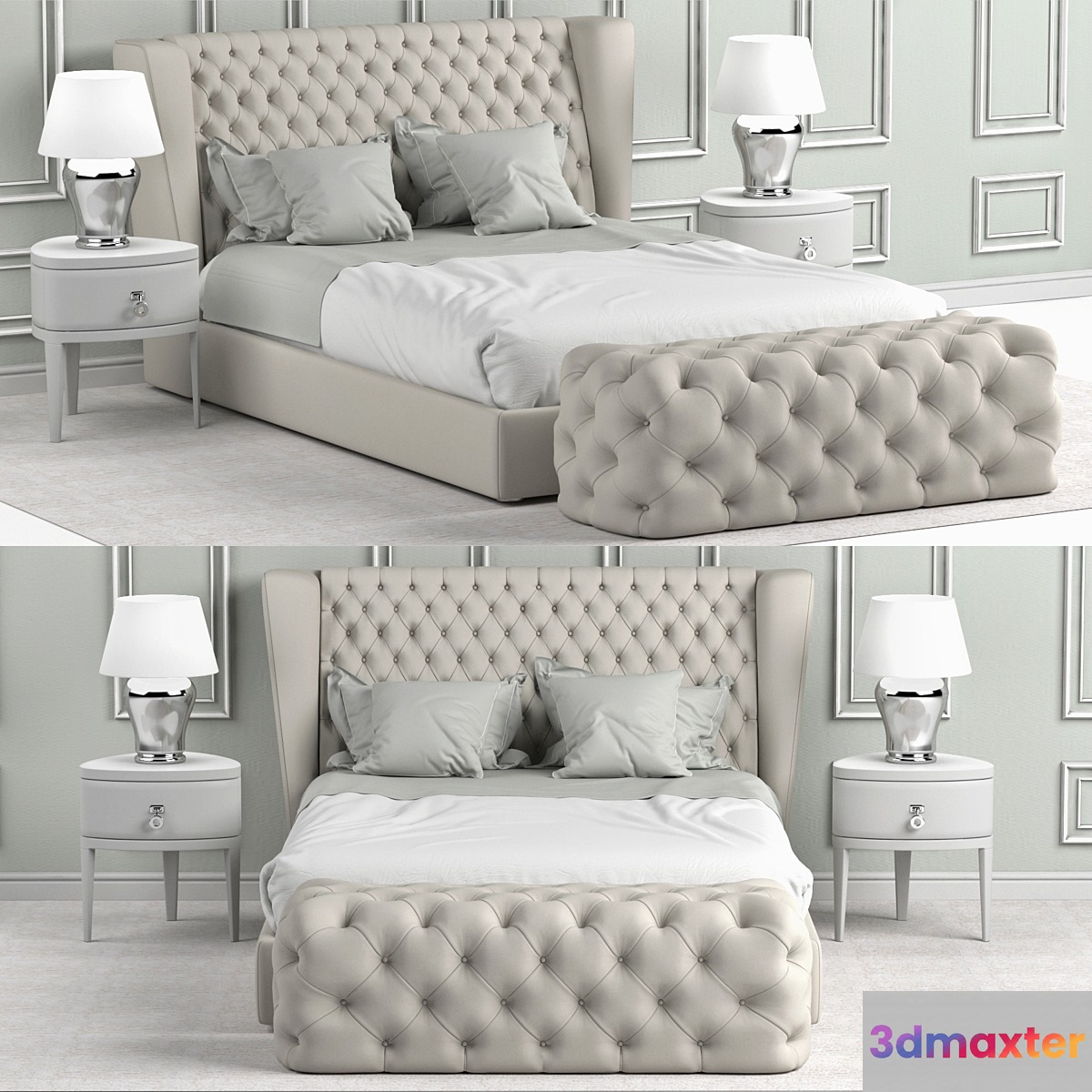 Bed Heritage Collection Four Seasons 3D Max