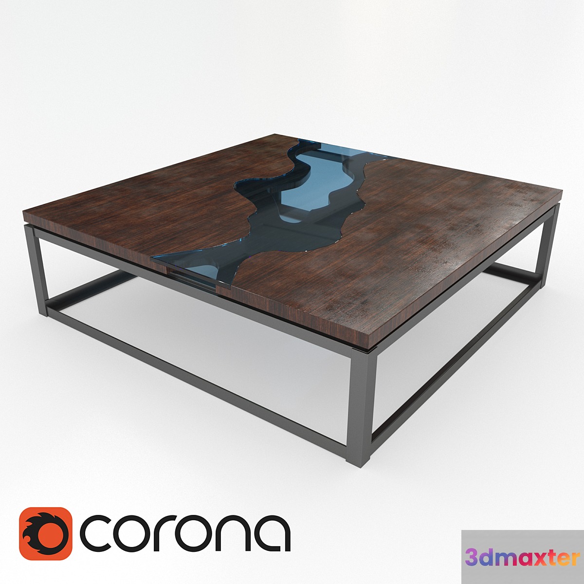 River Coffee Table 3D Max