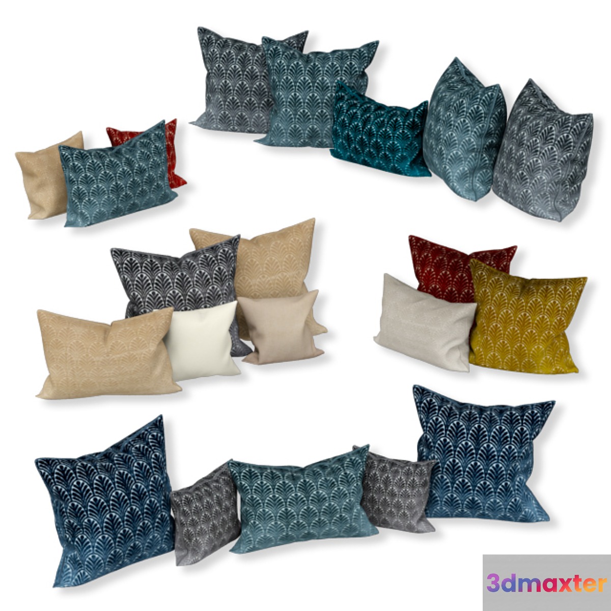 Set of decorative sofa cushions (Set 042).