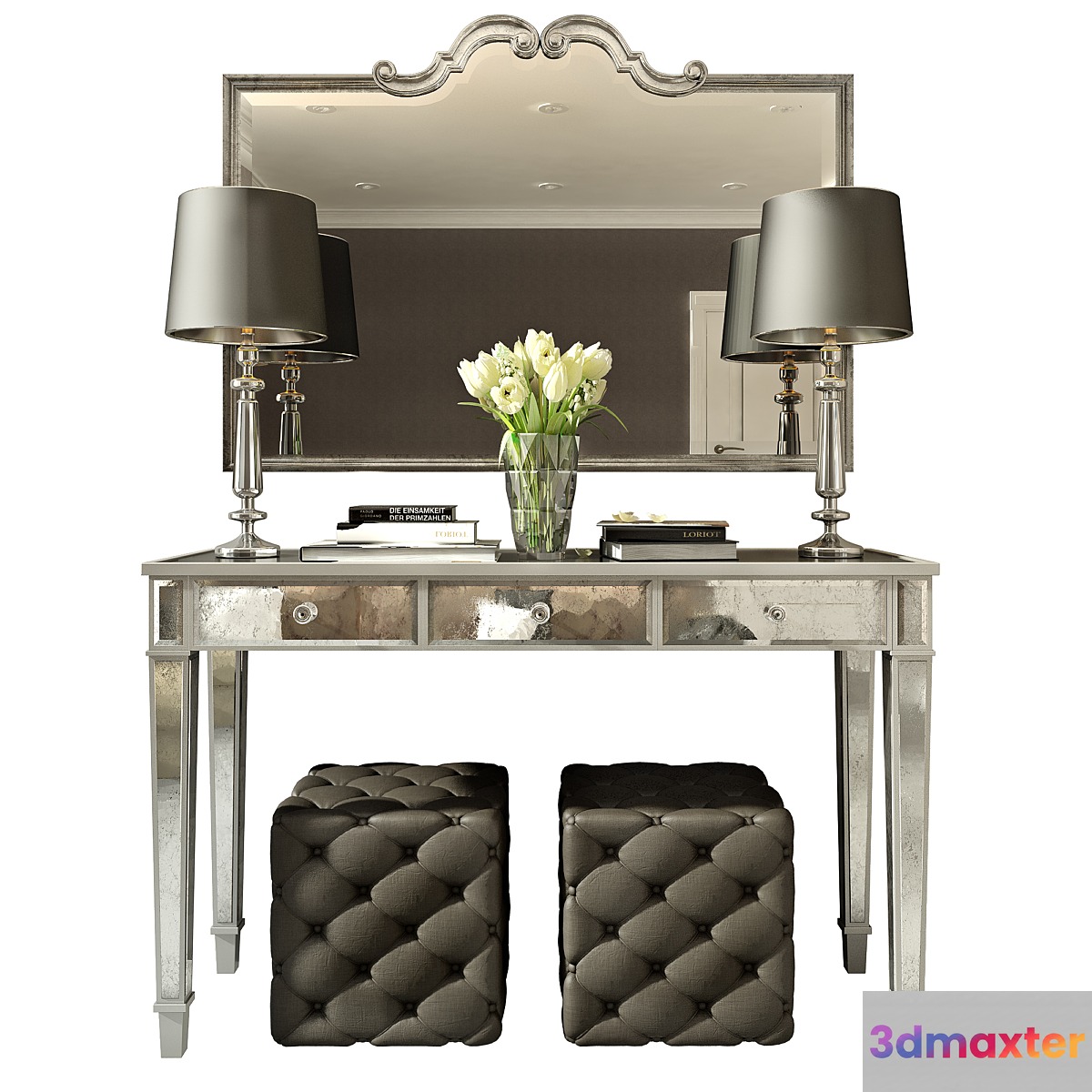 Decorative set with mirror