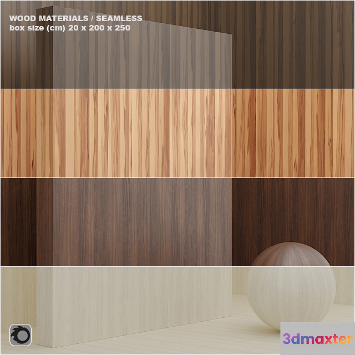 Material wood _ veneer (seamless) - set 7 3D Max