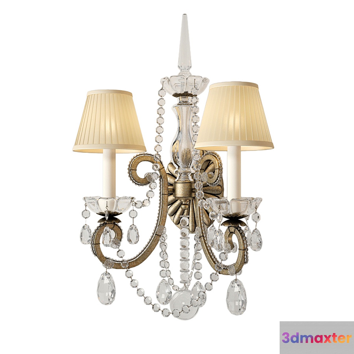 Ralph Lauren Adrianna double sconce RL2231ASL-S 3D Max