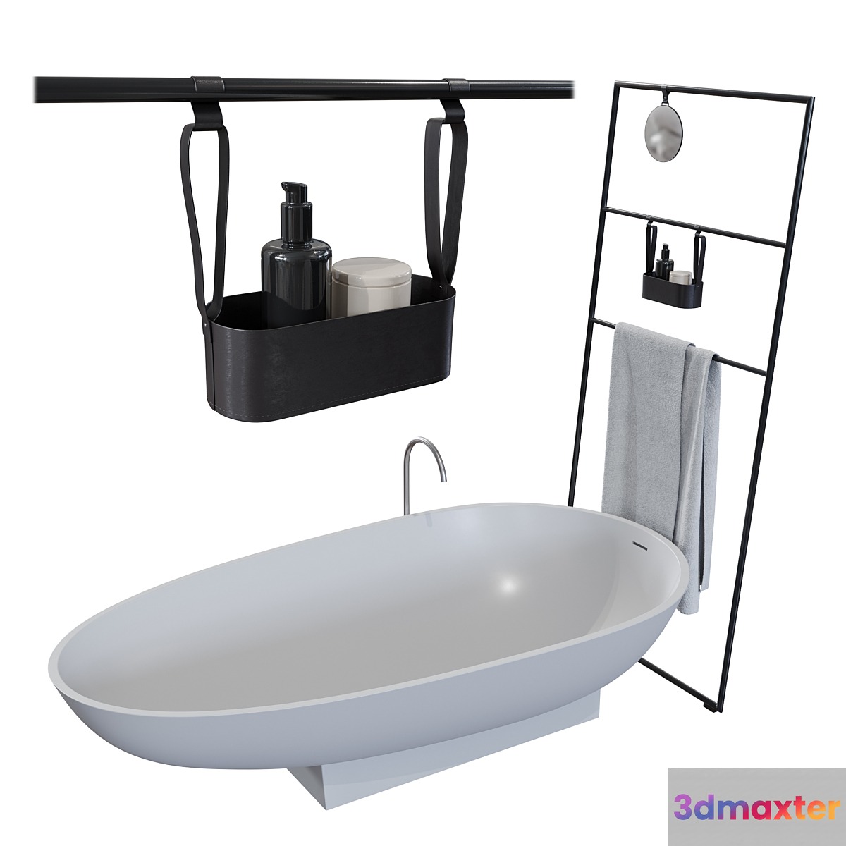 Bathroom Set _ Agape Spoon & Burgbad 3D Max