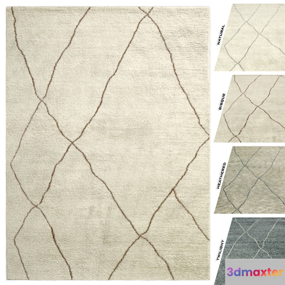 Iona Rug RH 3D Max