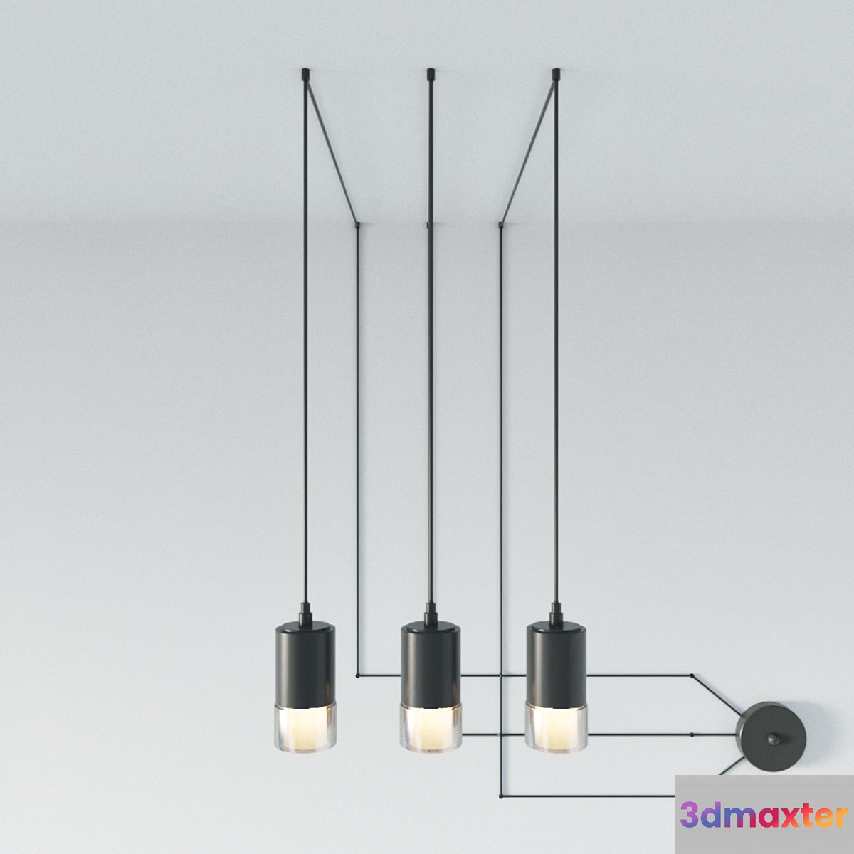 SUSPENSION LAMP WIREFLOW FREEFORM 0363 LED SUSPENSION LAMP