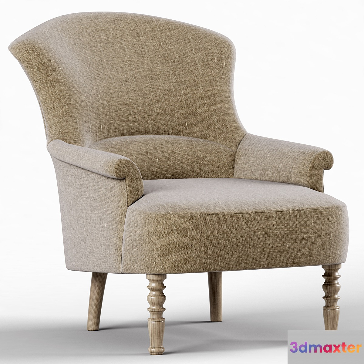 Restoration Hardware Josephine Chair 3D Max