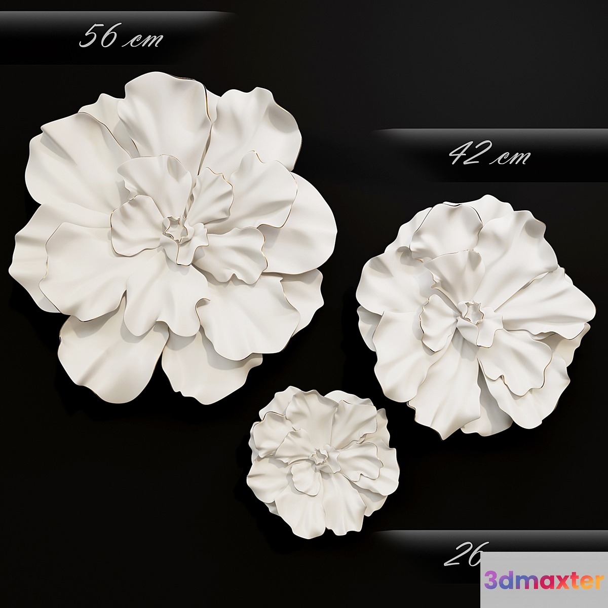 HP DECOR_Wall Decoration_Flower Vol. 2 3D Max