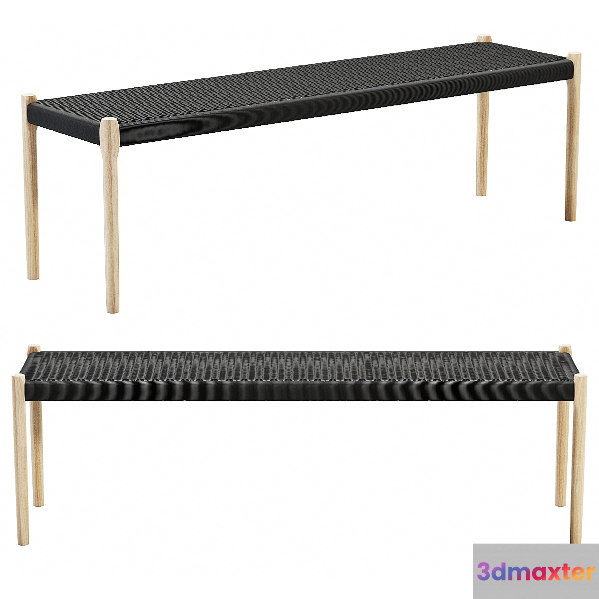 Mid Century Modern Bench N63 By Niels Moller