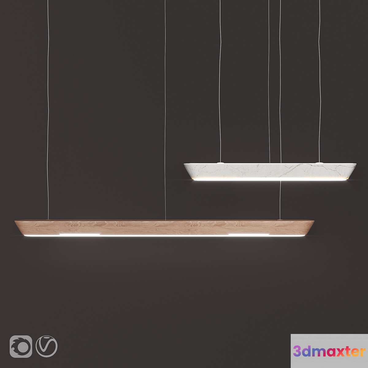 Pentalight Woody Pendant Lamp 3D Max