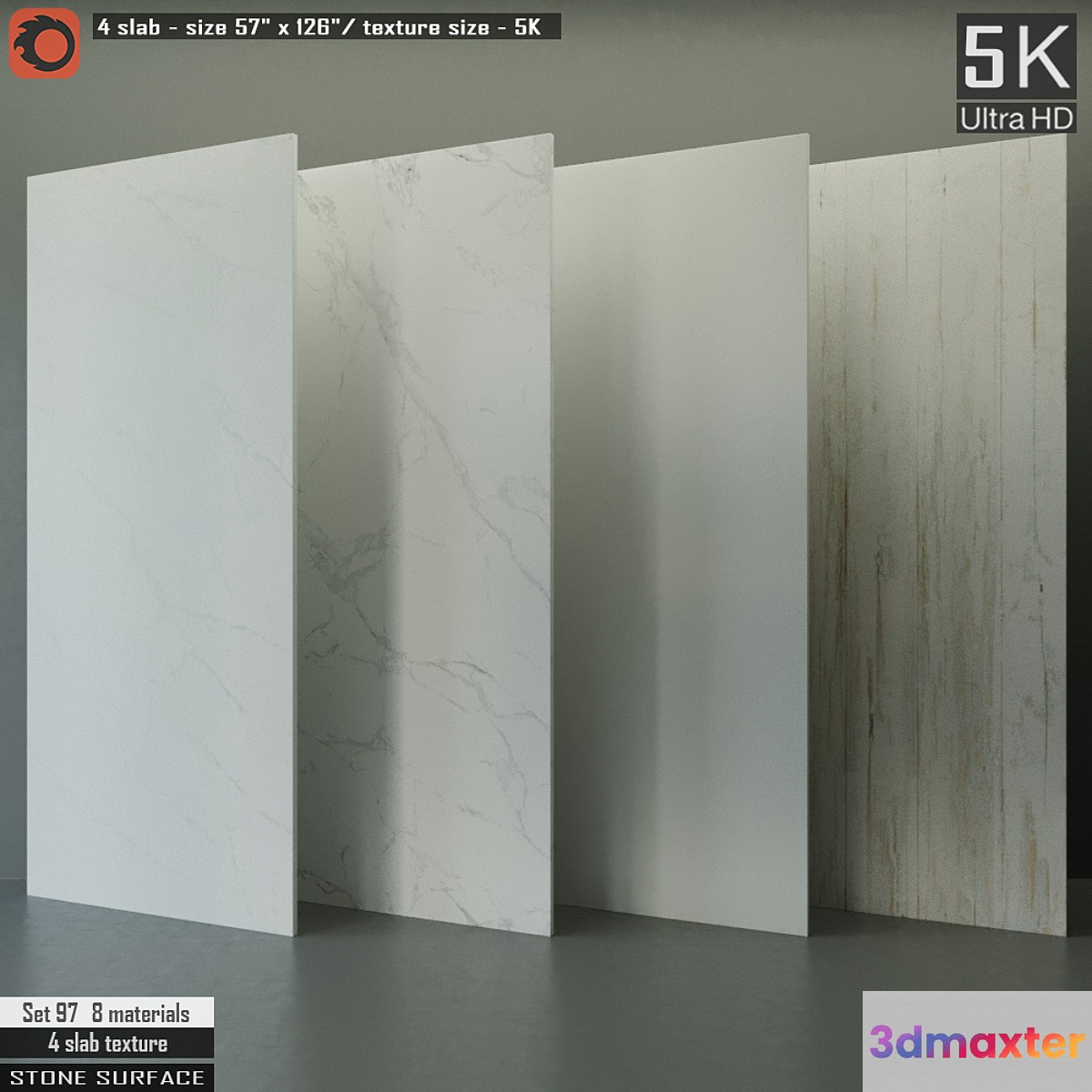 Stone Slab Set 97 3D Max