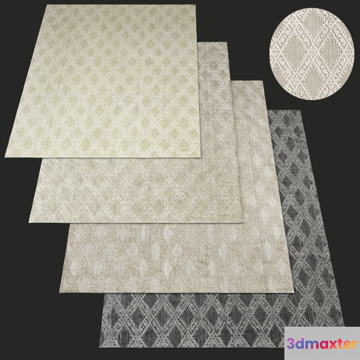 Espaldar Rug RH 3D Max