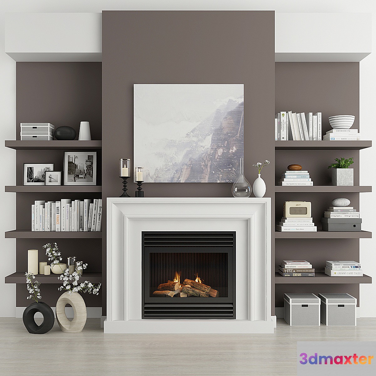 Fireplace and decor 19