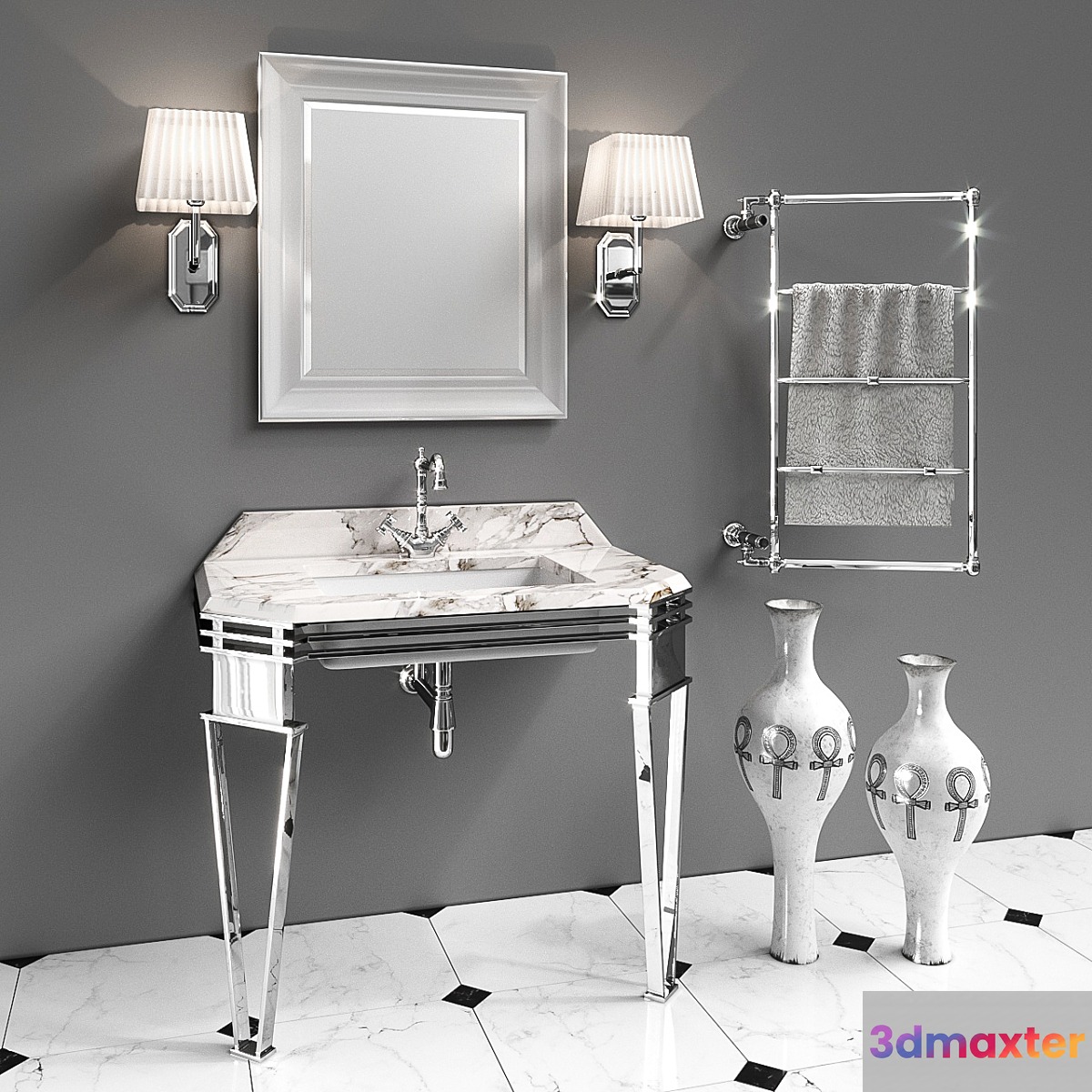 Set of furniture and sanitary ware for the bathroom Gaia Mobili # 6