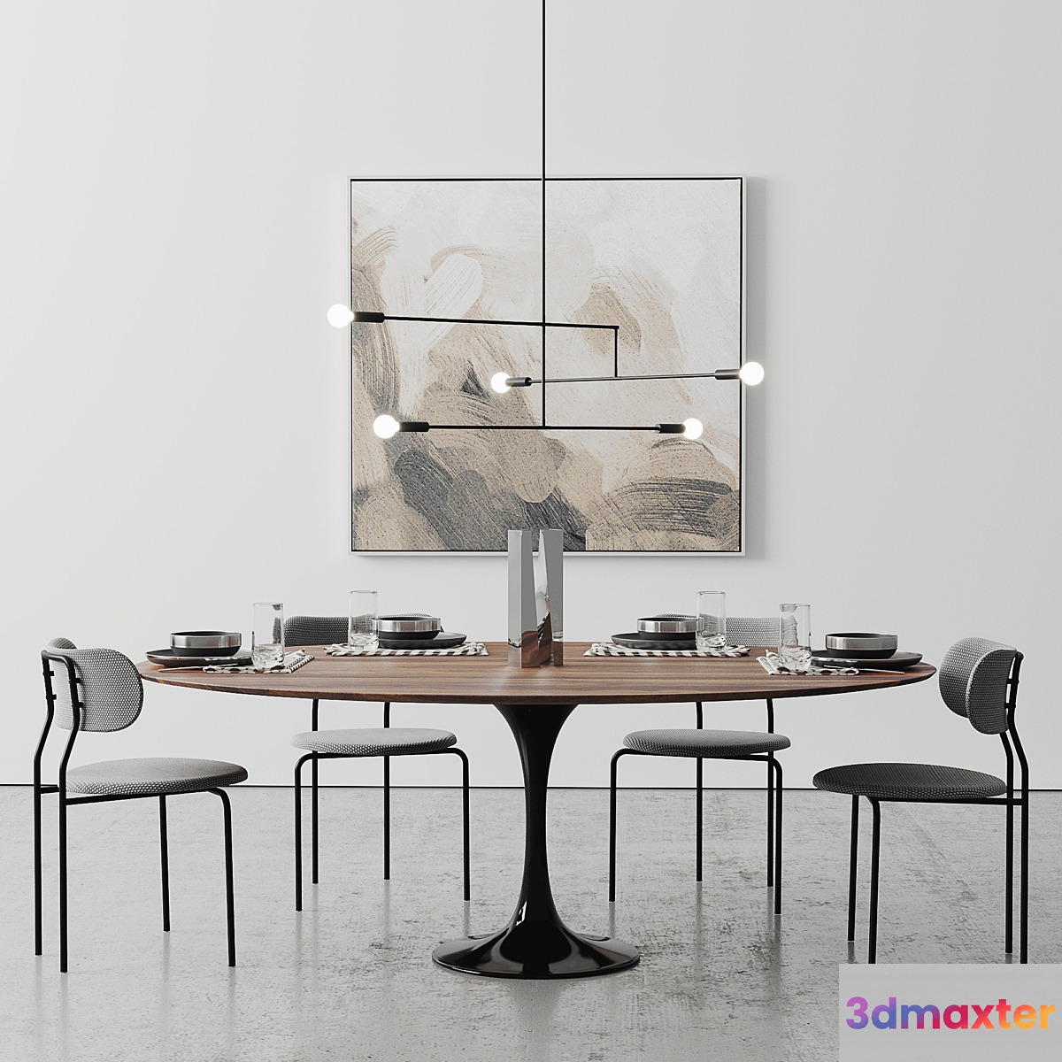 Oval Tulip Dining Table 78 