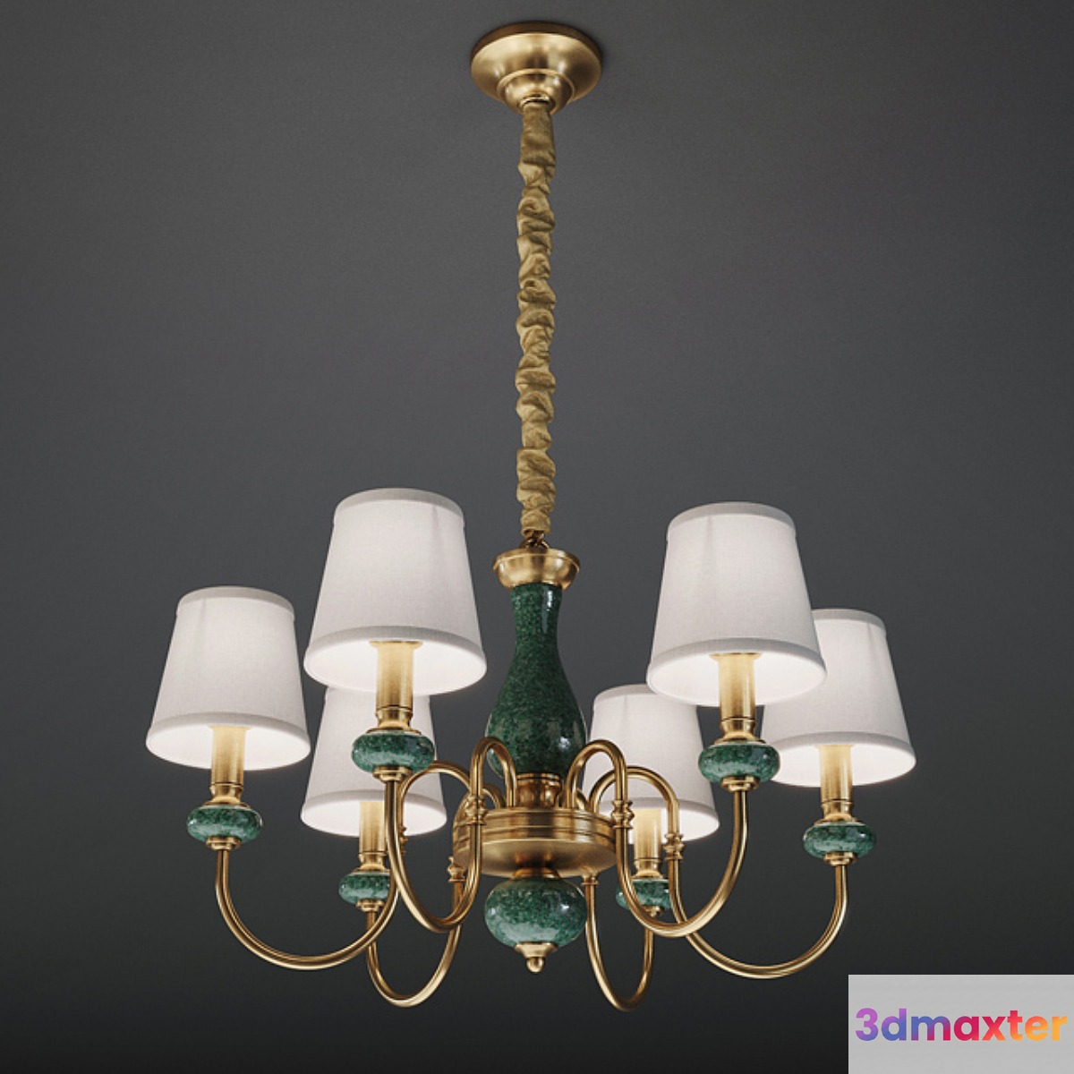 GRAMERCY HOME - LAURETTA CHANDELIER CH138-6 3D Max