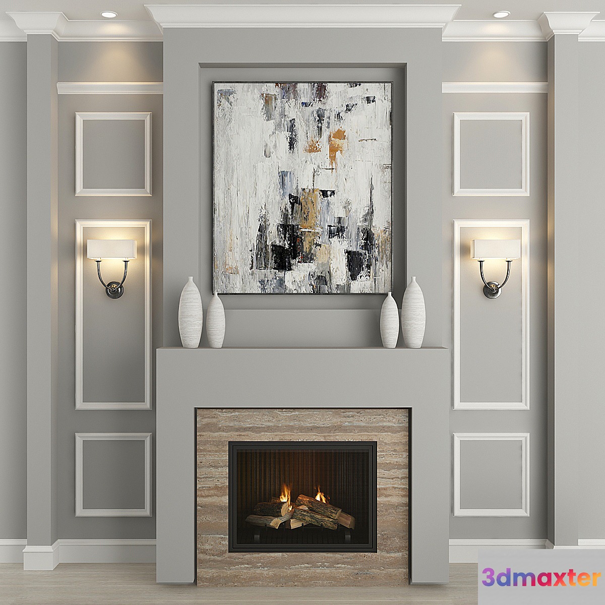 Fireplace and decor 18