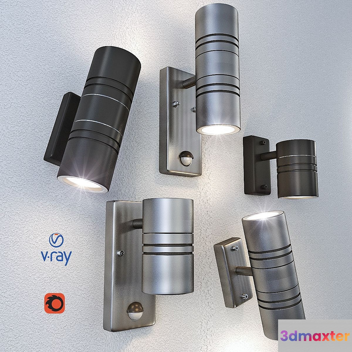 Lamps of the ARNE-LED model from the company LUCIDE Belgium. 4 versions 2 coating options. - No.2