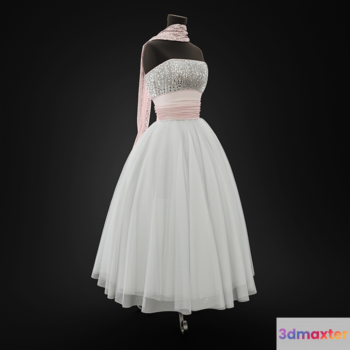 Wedding Dress 3D Max