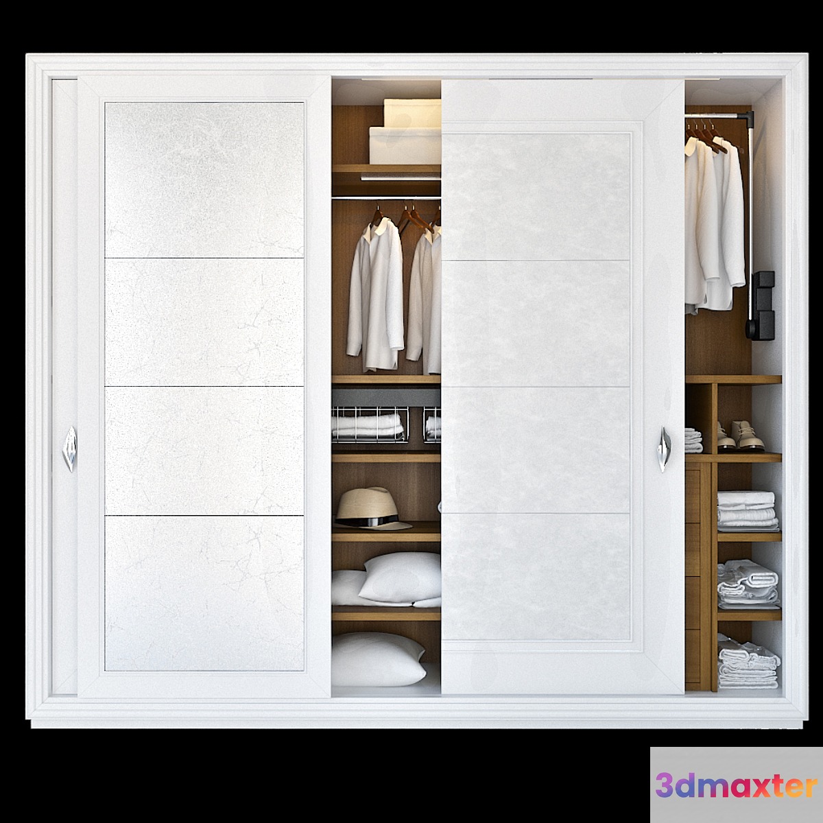 Laccato cupboard 3D Max