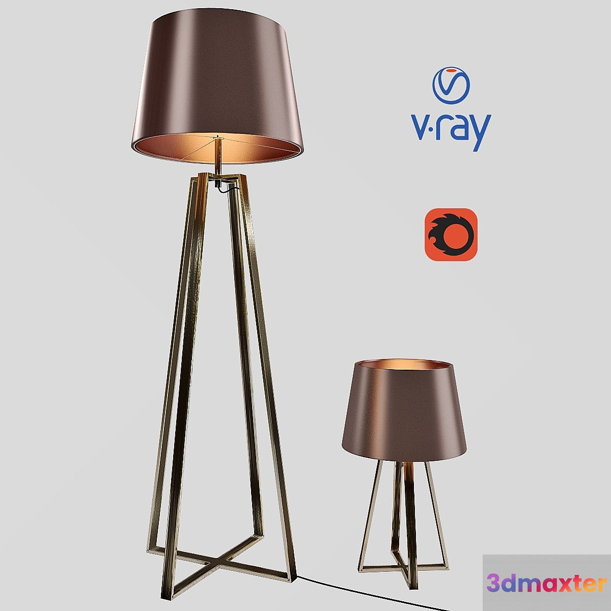 Desk and floor lamps model COFFEE from the company LUCIDE Belgium. - No.4