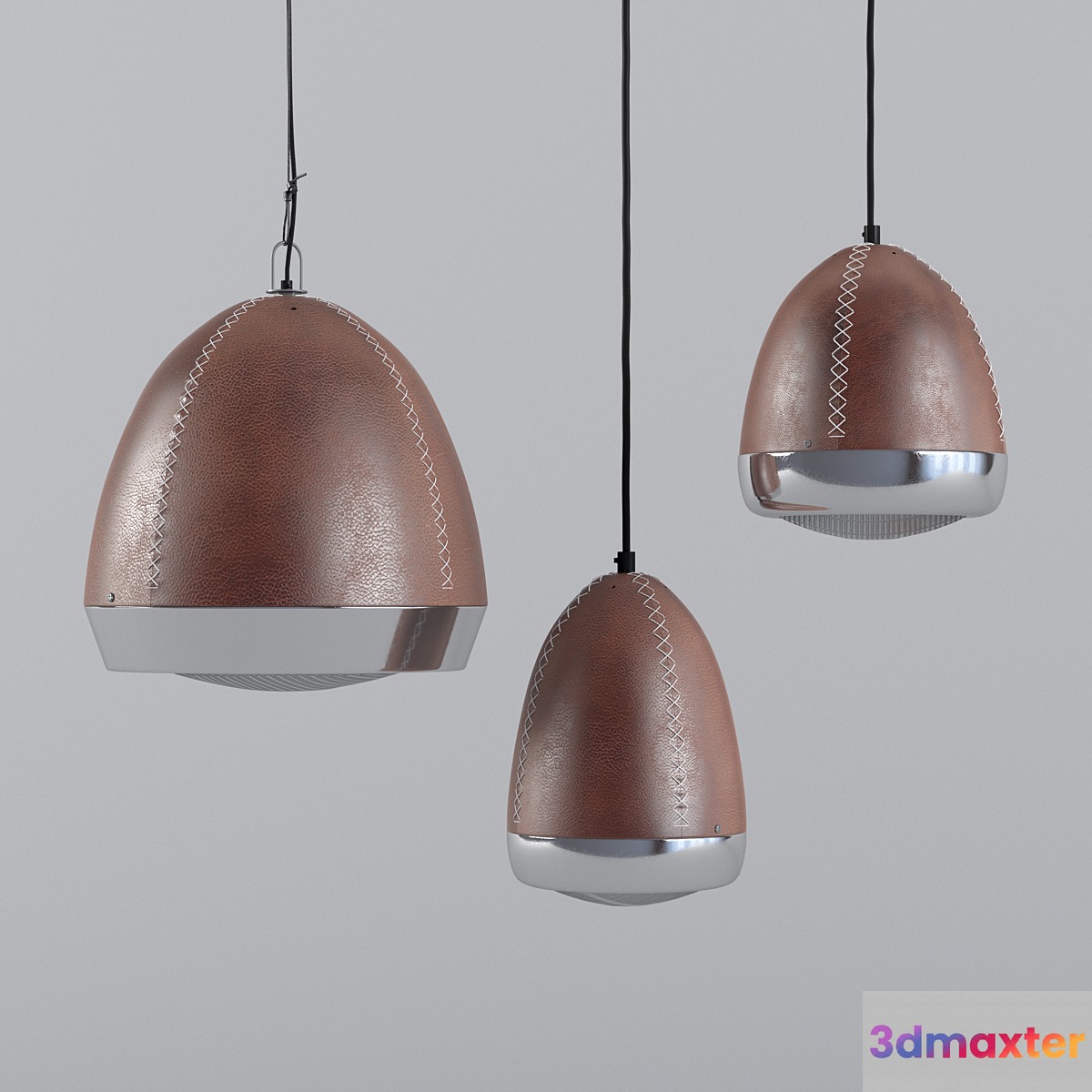 Suspended light fixtures 3D Max
