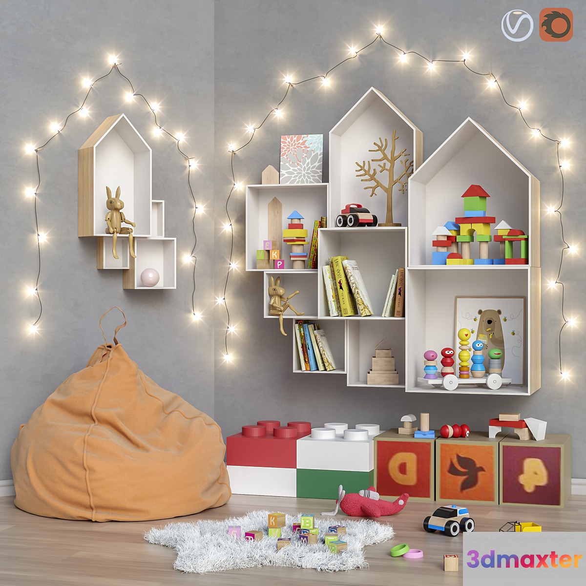 Toys and furniture set 24
