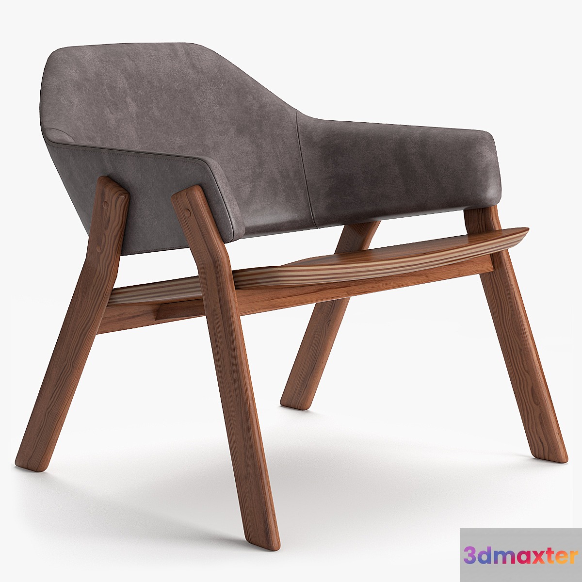 Blu Dot Clutch Leather Lounge Chair 3D Max