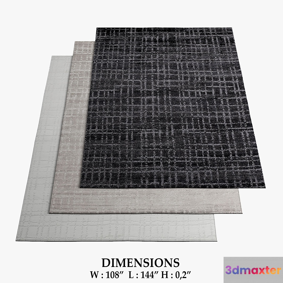 Restoration Hardware Rugs_79 3D Max